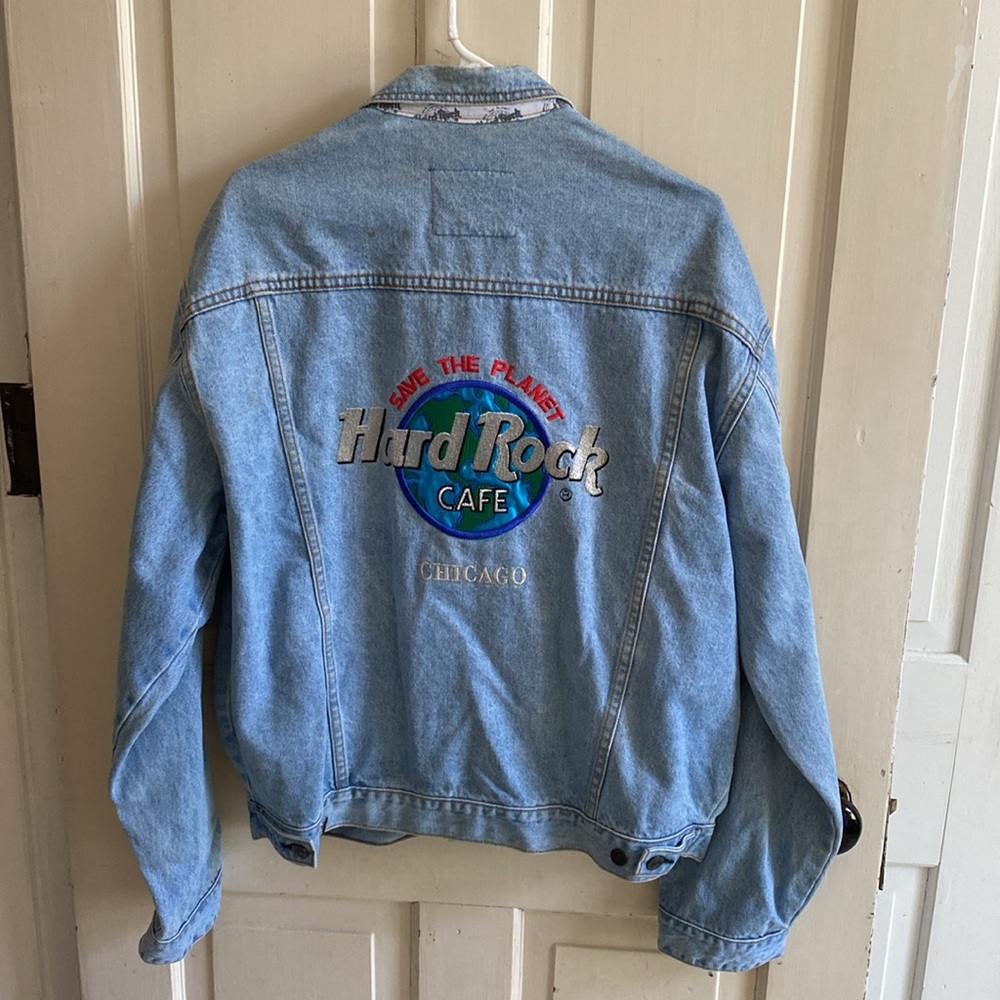 Vintage Hard Rock Cafe Chicago Denim Jacket